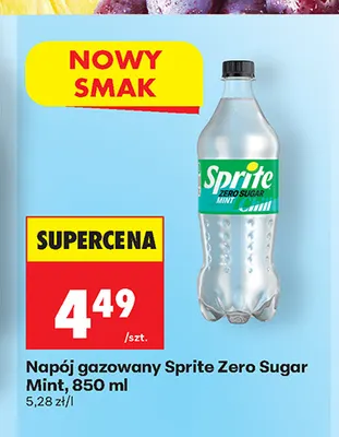 Napój gazowany Sprite Zero Sugar Mint promocja w Biedronka