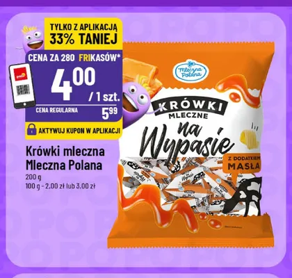 Krówki mleczne na wypasie z dodatkiem masła Mleczna Polana promocja w POLOmarket