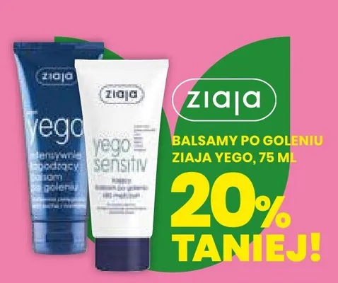 Balsam po goleniu Ziaja Yego intensywnie łagodzący promocja w Drogerie Natura