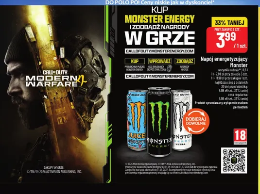 Napój energetyzujący Monster Juice Mango Loco promocja w POLOmarket