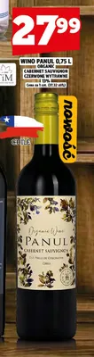 Wino czerwone Panul Organic Cabernet Sauvignon wytrawne promocja w TOPAZ
