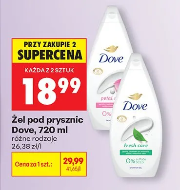 Żel pod prysznic Dove promocja w Biedronka