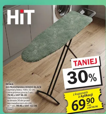 Deska do prasowania Rondo Black promocja w Selgros