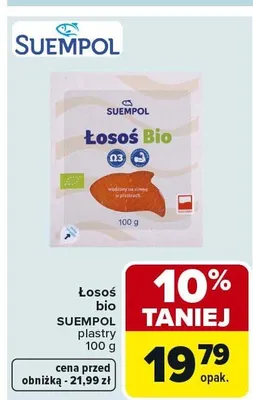Łosoś Bio SUEMPOL promocja w Carrefour