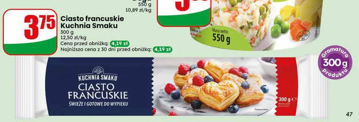 Ciasto francuskie Kuchnia Smaku promocja w Dino