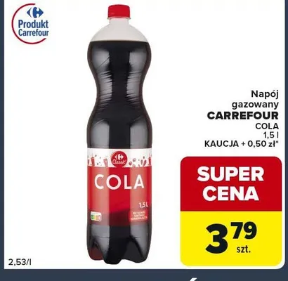 Napój gazowany Cola + kaucja promocja w Globi