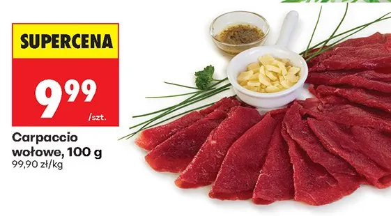 Carpaccio wołowe promocja w Biedronka
