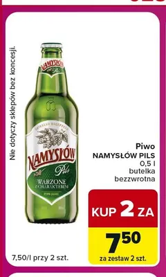Piwo Namysłów Pils promocja w Carrefour Express