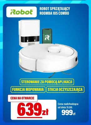 Robot sprzątający iRobot Roomba 105 Combo promocja w RTV EURO AGD