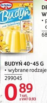 Budyń Dr. Oetker 40-45g - wybrane rodzaje promocja w Selgros
