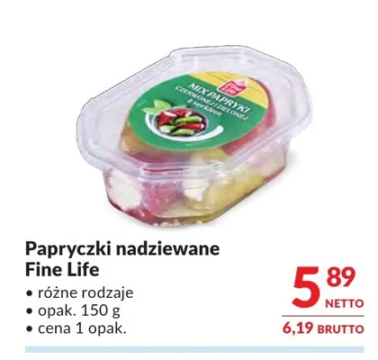 Papryczki nadziewane Fine Life promocja w Makro