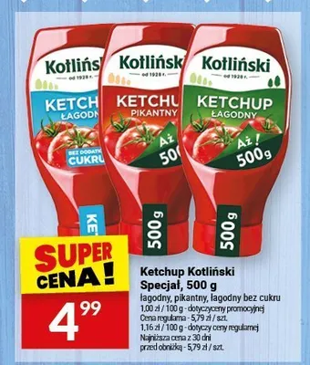 Ketchup pikantny Kotliński Specjal promocja w Twój Market