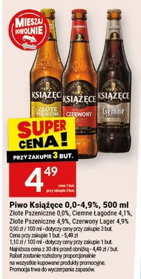 Piwo Książęce 0,0-4,9% promocja w Twój Market