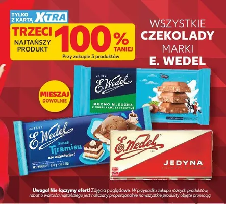 Czekolady marki E. Wedel promocja w Kaufland