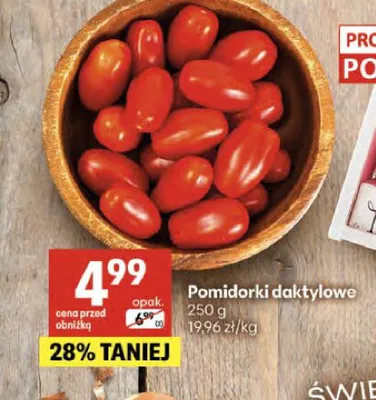 Pomidorki daktylowe promocja w Delikatesy Centrum