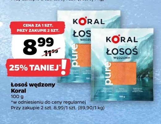 Łosoś wędzony promocja w Netto