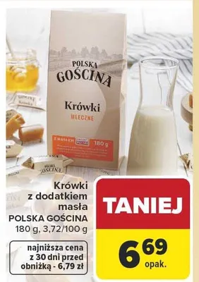 Krówki z dodatkiem masła promocja w Carrefour