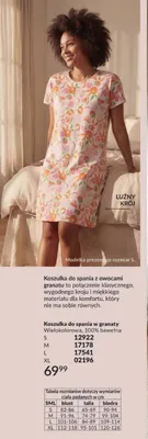 Koszulka do spania w granaty promocja w AVON