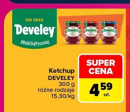 Ketchup Develey promocja w Carrefour Market