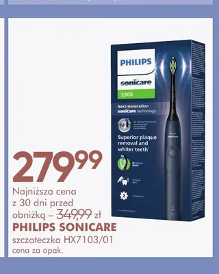 Szczoteczka Philips Sonicare HX7103/01 promocja w Super-Pharm