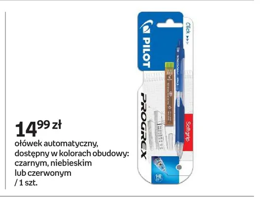 Ołówek automatyczny Pilot Progrex czarny promocja w Empik
