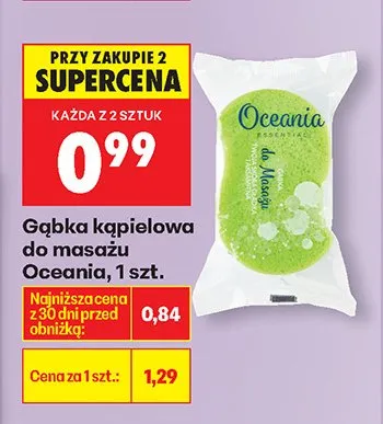 Gąbka kąpielowa do masażu promocja w Biedronka
