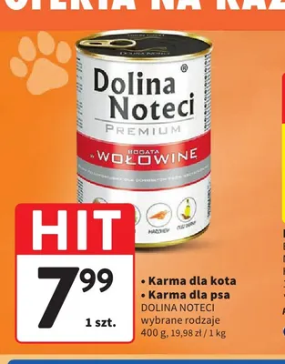 Karma dla psa Dolina Noteci promocja w Intermarche