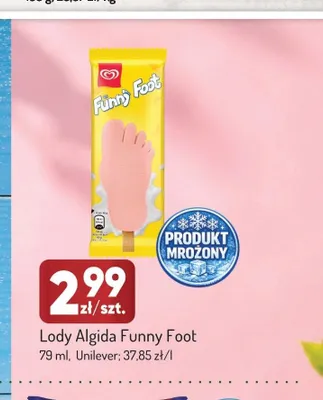 Lody impulsowe Funny Foot Algida promocja w Avita