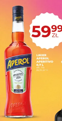 Likier Aperol Aperitivo promocja w Duży Ben
