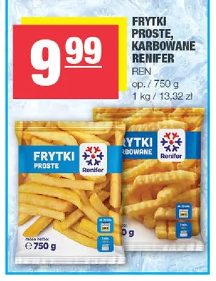 Frytki proste Renifer promocja w SPAR