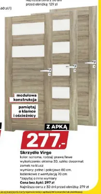 Skrzydło drzwiowe Virgo promocja w Bricomarche