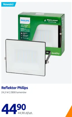 Reflektor LED Philips promocja w Action