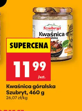 Kwaśnica góralska Szubryt promocja w Biedronka