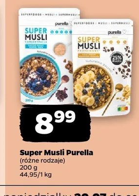 Super Musli Purella koncentracja promocja w Netto
