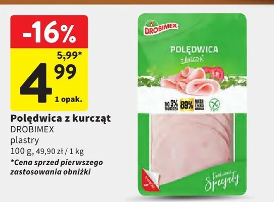 Polędwica z kurczą‌t promocja w Intermarche