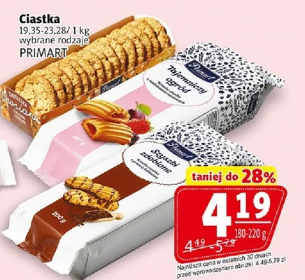 Ciastka - wybrane rodzaje promocja w Prim Market