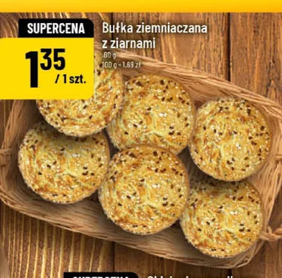 Bułka ziemniaczana z ziarnami promocja w POLOmarket