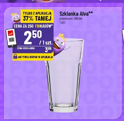 Szklanka Alva 290 ml promocja w POLOmarket