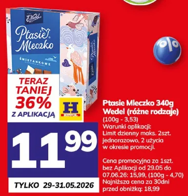 Ptasie Mleczko Wedel promocja w Hitpol