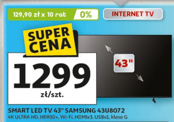 SMART LED TV 43" promocja w Auchan