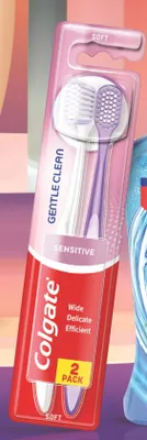 Szczoteczki do zębów Colgate Gentle Clean Sensitive 2-pak promocja w Hebe