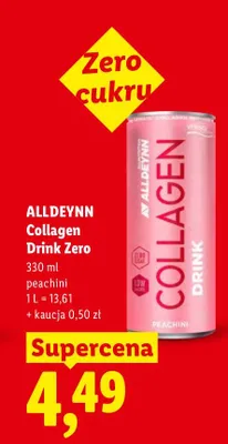 Napój ALLDEYNN Collagen Drink Zero peachini promocja w Lidl