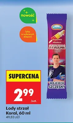 Lody strzał Koral promocja w Biedronka