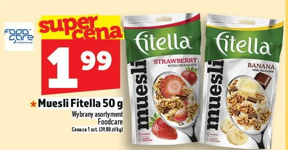 Muesli Fitella 50g promocja w TOPAZ
