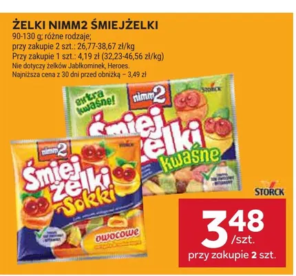 Żelki nimm2 Śmiejżelki promocja w Stokrotka