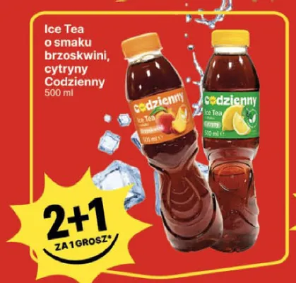 Napój herbaciany Ice Tea o smaku cytrynowym Codzienny promocja w Delikatesy Centrum