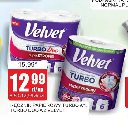 Ręcznik papierowy Velvet Turbo Duo promocja w Bingo