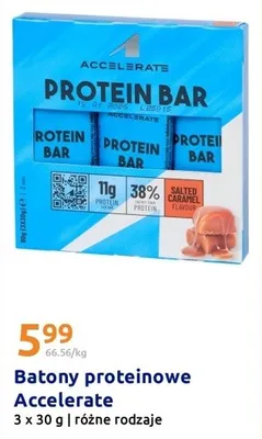 Batony proteinowe Accelerate promocja w Action