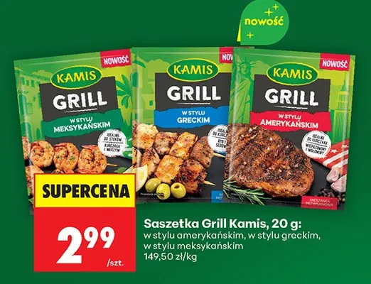 Saszetka Grill Kamis w stylu amerykańskim promocja w Biedronka