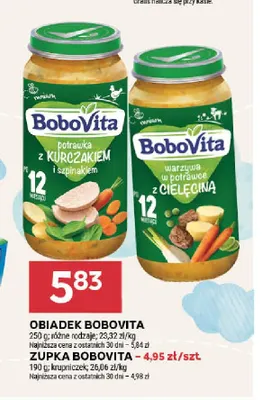 Obiadek BoboVita potrawka z kurczakiem i szpinakiem promocja w Stokrotka